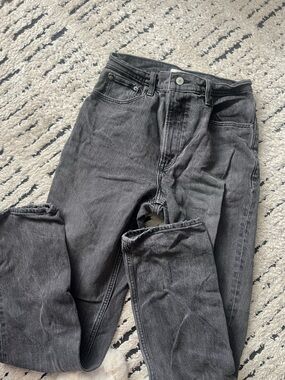 Abercrombie & Fitch Charcoal Black Straight Jeans